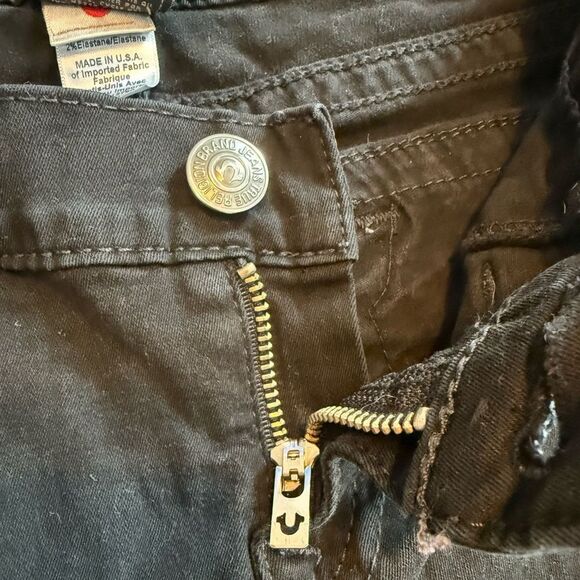 True Religion Jeans Section Misty Slim Fit Black Jeans Size 28 - Picture 15 of 16